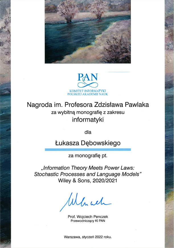 Dyplom Nagroda im. Pawlaka